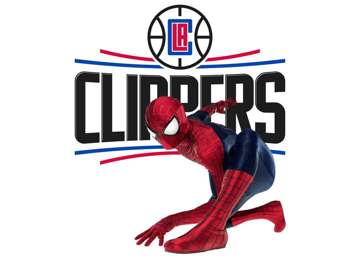 Los Angeles Clippers Spider Man Logo vinyl decal